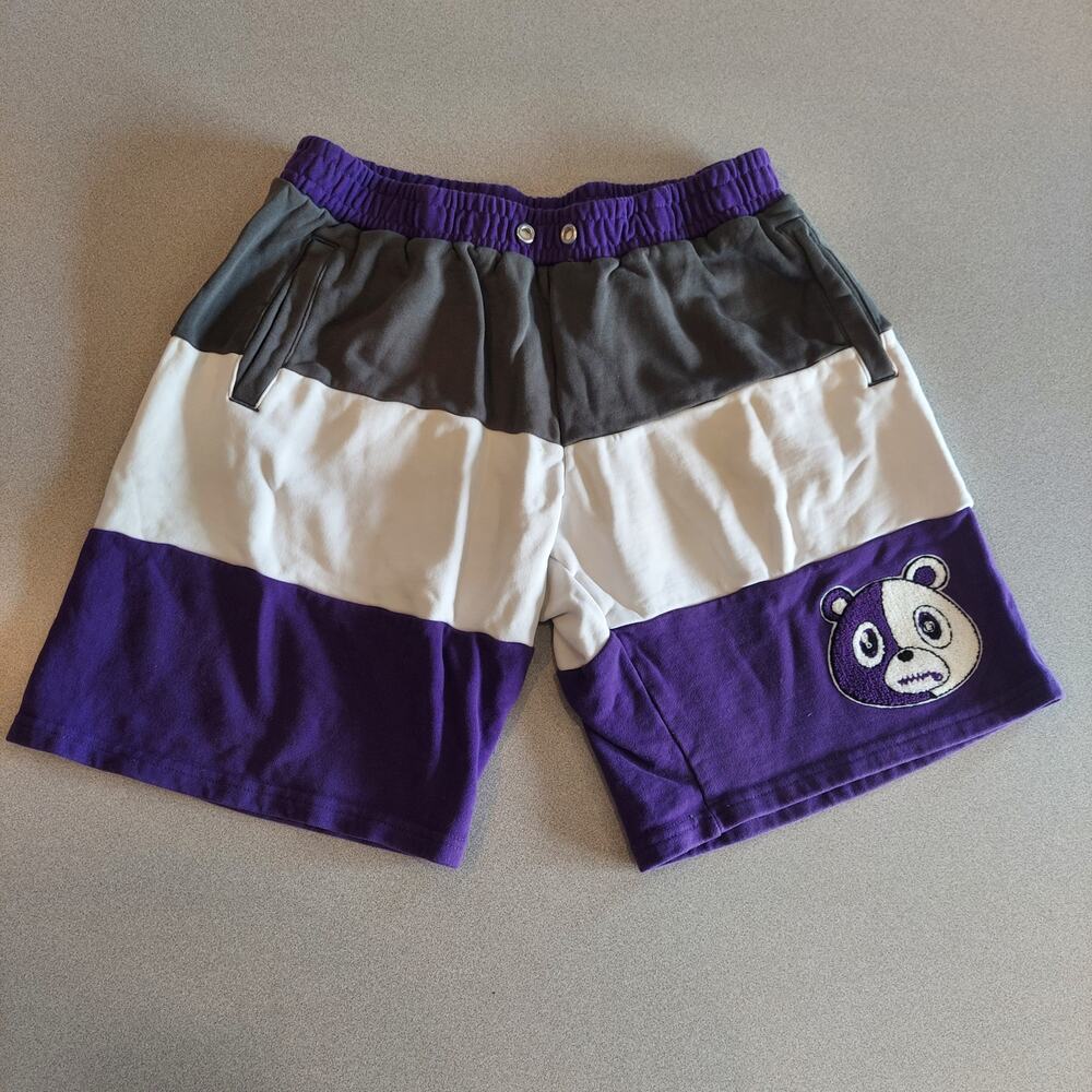 Effectus Clothing Shorts Mens Large Stitched Panda Bear Elastic Waistband